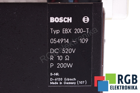 EBX200-T BOSCH 10 OHM 200W RÉSISTANCE DE FREINAGE