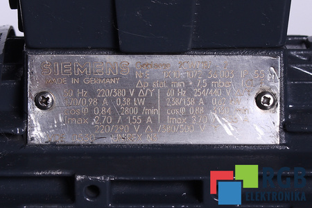1HQ5162-0GK10-6JU7-Z Z:A11 G39 K09 2CV7187-2 SIEMENS SIMOTICS DC 1HQ5
