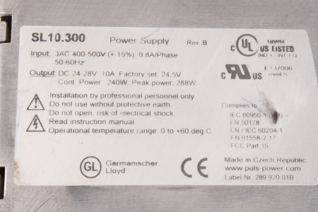 SL10.300 PULS SL10 ALIMENTATION