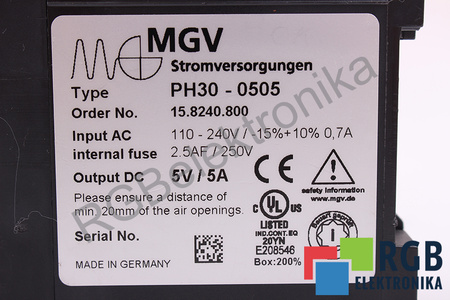 PH30-0505 MGV 15.8240.800