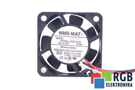 1604KL-04W-B39 NMB TECHNOLOGIES B02 40X40X10MM, 12V, 0.09A VENTILATEUR