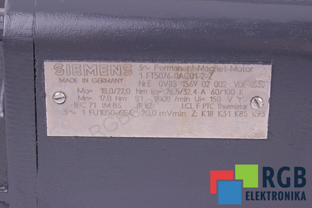 1FT5076-0AC01-2-Z SIEMENS TACHYGÉNÉRATEUR