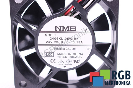 2406KL-05W-B59 MINEBEA NMB 60X60X15MM, 24V, 0.13A VENTILATEUR