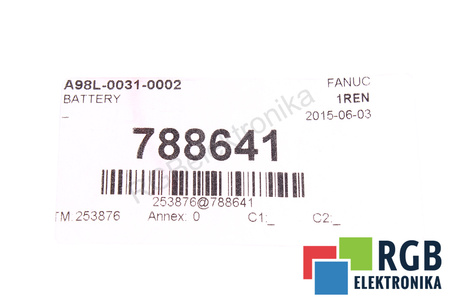 A98L-0031-0002 FANUC 3SR44 4.5V BATTERIE