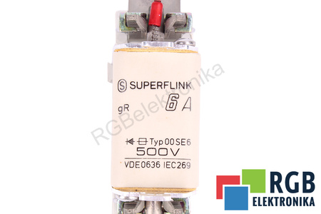 FUSIBLE 00SE6 WICKMANN-WERKE SUPERFLINK 500V, 6A