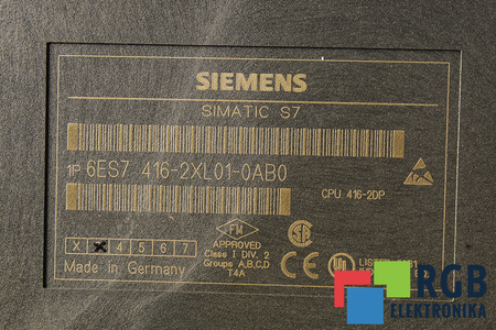 6ES7416-2XL01-0AB0 SIEMENS SIMATIC S7-400 CPU 416-2