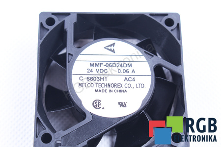 MMF-06D24DM-AC4 MELCO TECHNOREX 60X60X25MM, 24V, 0.06A VENTILATEUR