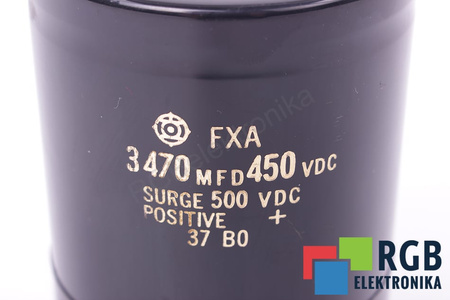 CONDENSATEUR 3470MFD 450VDC FXA SURGE 500VDC FXA