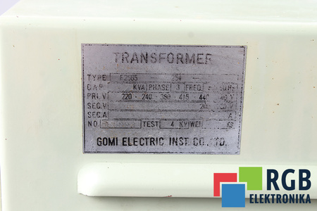 E2565-254 GOMI ELECTRIC 230V, 24V TRANSFORMATEUR