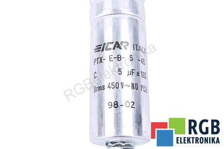 CONDENSATEUR PTX-E-B-5-45 ICAR 5UF, 450V