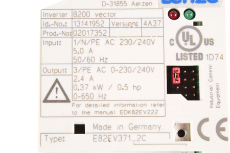 E82EV371_2C LENZE 13141952 8200 VECTOR