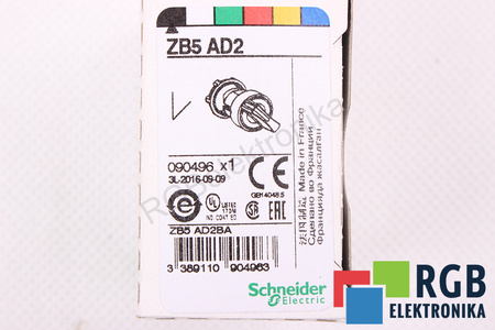 ZB5AD2 SCHNEIDER ELECTRIC INTERRUPTEUR A 2 POSITIONS SANS RAPPEL PAR RESSORT