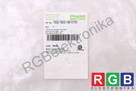 CÂBLE 7000-78021-9610150 MURR ELEKTRONIK PUR-JZ 5X1,5GREY
