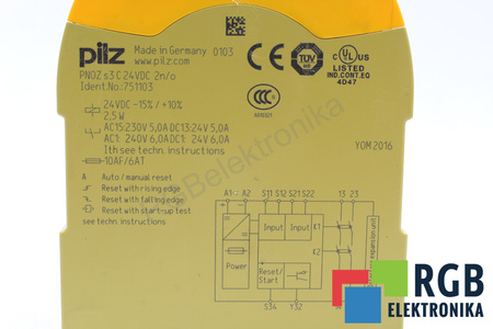 PNOZS3C PILZ 751103 RELAIS DE SÉCURITÉ