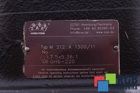 M312A1300/11 ZAE I= 7.5X5.36 RÉDUCTEUR