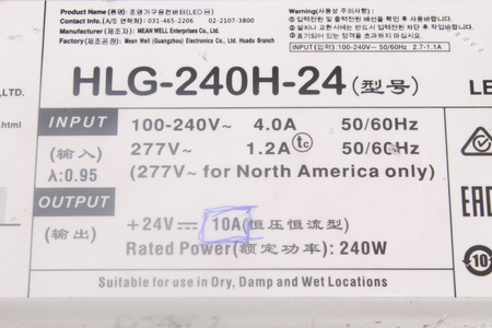 HLG-240H-24 MEAN WELL