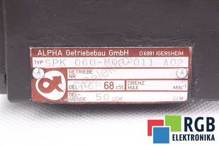 SPK060-M02-011 ALPHA GETRIEBEBAU I=11 RÉDUCTEUR