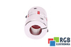 YH10-46-24-24-70 D=46MM D1=D2=24MM L=70MM ALUMINIUM ACCOUPLEMENT ÉLASTIQUE A MÂCHOIRES