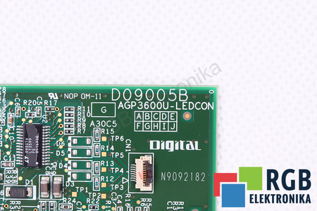 AGP3600U-LEDCON DIGITAL D09005B POUR AGP3600-U1-D24-CA1M 3910018-02