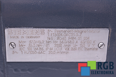 1FT5104-0AC01-0-Z SIEMENS SIMOTICS S 1FT5 SYSTEME DE MESURE