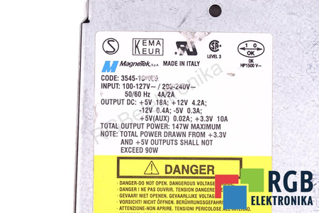 3545-15-100 MAGNETEK POUR PIÈCES