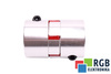 YH10-30-14-14-50 D=30MM D1/D2=14/14MM L=50MM ALUMINIUM ACCOUPLEMENT ÉLASTIQUE A MÂCHOIRES