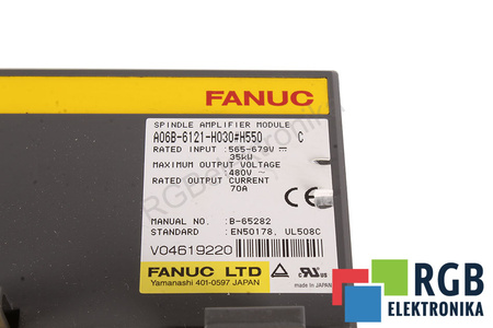 A06B-6121-H030#H550 FANUC SPINDLE AMPLIFIER MODULE
