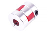 YH10-25-6-10-30 D=25MM D1/ D2=6/10MM L=30MM ALUMINIUM ACCOUPLEMENT ÉLASTIQUE A MÂCHOIRES