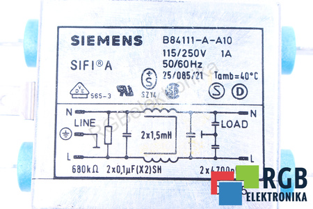 B84111-A-A10 SIEMENS SIFI A FILTRE