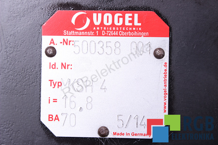 KSH4 VOGEL I=16.8 RÉDUCTEUR