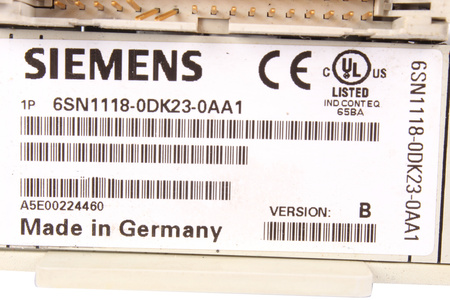 6SN1118-0DK23-0AA1 SIEMENS SIMODRIVE 611 VERSION B