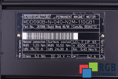 MDD090B-N-040-N2M-110GB1 INDRAMAT R911261066