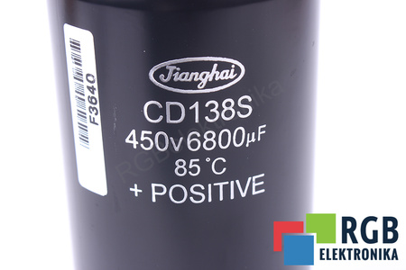 CONDENSATEUR CD138S JIANGHAI 6800UF, 450V
