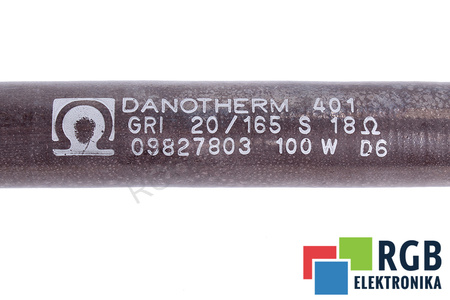 RÉSISTANCE GRI20/165S DANOTHERM 18 OHM 18OHM, 100W