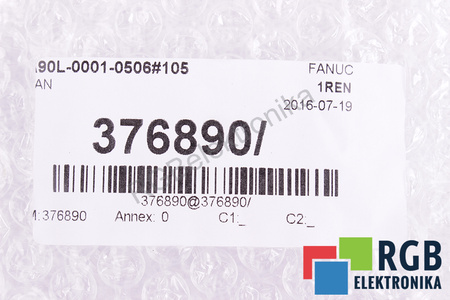 A90L-0001-0506#105 FANUC 2406KL-05W-B59 60X60X15MM, 24V, 0.13A VENTILATEUR