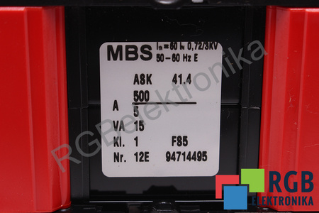 ASK41.4 MBS 500A 5A 15VA TRANSFORMATEUR DE COURANT