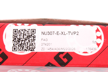 NU307-E-XL-TVP2 FAG 35X80X21 12600RPM, 7900RPM, 35MM, 80MM, 21MM, 76000KN, 63000KN ROULEMENT A ROULEAUX