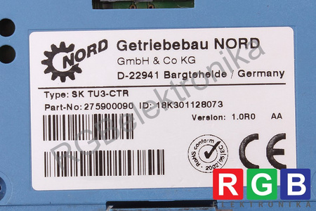SK TU3-CTR NORD PANNEAU DE CONTRÔLE ET DE COMMANDE