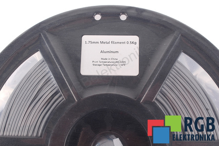 1,75MM METAL FILAMENT 0.5KG ALUMINIUM FLASHFORGE DIMENSION EXTÉRIEURE DE LA BOBINE 180MM, DIMENSION INTÉRIEURE DE LA BOBINE 50MM, LARGEUR DE LA BOBINE 45MM