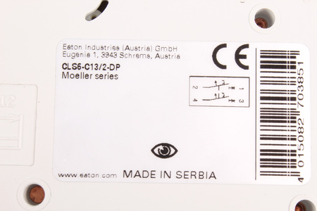 CLS6-C13/2-DP EATON 270385 DISJONCTEUR A MAXIMUM DE COURANT