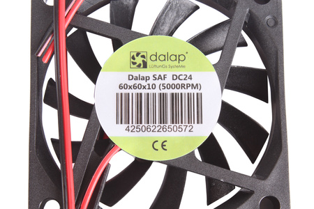 SAF DC24 DALAP 60X60X10MM, 24V VENTILATEUR