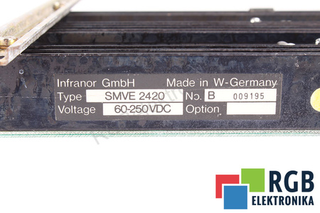 SMVE2420 INFRANOR MESA 0554.51.02 0554.52.02 POUR PIÈCES