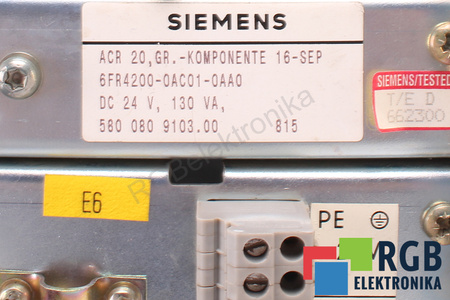 6FR4200-0AC01-0AA0 SIEMENS KRC32 KUKA RACK