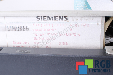 6RA2487-4DV62-0 SIEMENS D420/850 6QX5376 SIMOREG