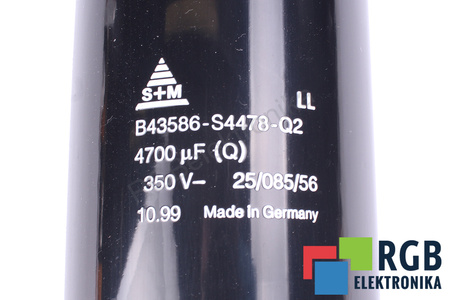 CONDENSATEUR B43586-S44780Q2 S+M 4700UF, 350V