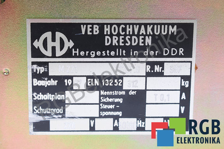 M221 VEB HOCHVAKUMM DRESDEN 31207.0
