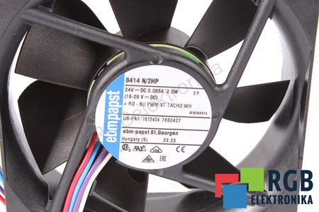 8414N/2HP EBM PAPST 80X80X25MM, 24V VENTILATEUR