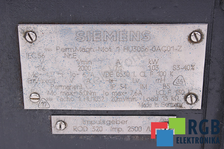 1HU3056-0AC01-Z SIEMENS DC SERVOMOTOR 1HU3