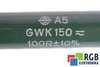 RÉSISTANCE GWK150 VISHAY 100R 100OHM