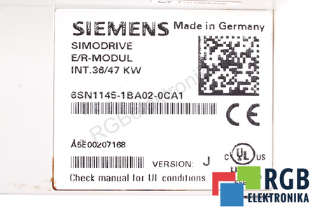 6SN1145-1BA02-0CA1 SIEMENS SIMODRIVE 611 VERSION J E/R MODUL INT.36/47KW